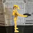 332309911_192184190100438_5126928948513959300_n.jpg STL file STAR WARS VINTAGE TRADE FEDERATION BATTLE DROID, CUSTOM UNPRODUCED KENNER, HASBRO ACTION FIGURE, 3.75", 1/18, 5POA・3D printer model to download
