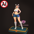 noAI.png ( No AI slop) Pin-up Chun li Outfit2 - 3D print STL