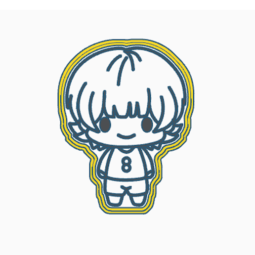 2.png BLUELOCK MEGURU BACHIRA / COOKIE CUTTER