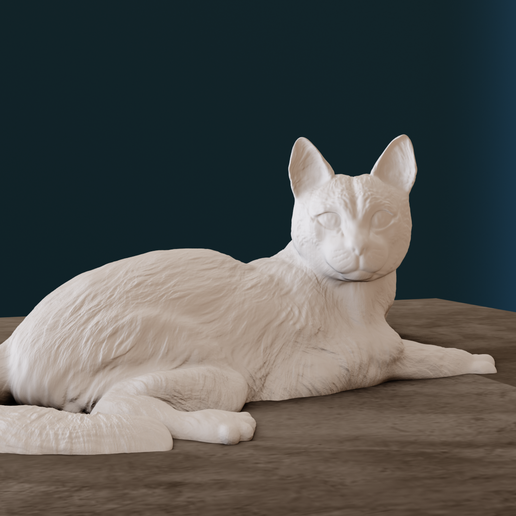 9.png Cat sitting stl