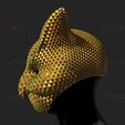 default.125.jpg Squid Game Mask - Boss Mask Cosplay 3D print model