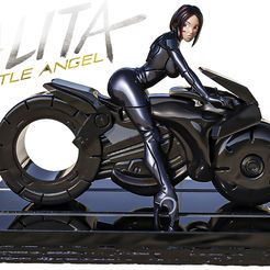 untitled.199-copia.jpg Archivo STL Alita -motorcyclist・Modelo para descargar e imprimir en 3D, anime3dmax