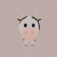 18.png Cartoon Cow for 3D Printing