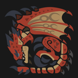 rathalos-03.png Placa de Monster Hunter Rathalos