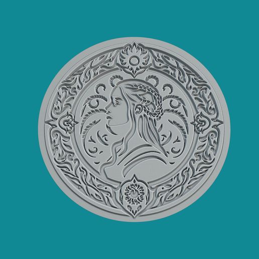 b_45.jpg Daenerys Targaryen Print Model Daenerys Targaryen Medallion Daenerys Targaryen Wall Decor