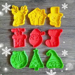 012ac095-9252-4fac-a02a-288c7e3c03b4.jpg STL-Datei WEIHNACHTEN KEKSAUSSTECHER PACKUNG X9・3D-druckbares Design zum Herunterladen