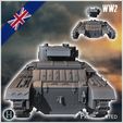 3.jpg Valentine Mark Mk. XI infantry tank - UK United WW2 Kingdom British England Army Western Front Normandy Africa Bulge WWII D-Day