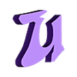 U.stl 3D GRAFFITI LETTERS