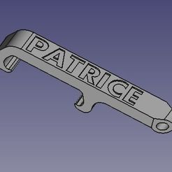 patrice.jpg STL file Patrice pocket bottle opener・3D printing model to download