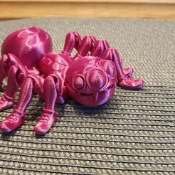 Niedliche Flexi Print-in-Place Spinne