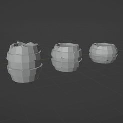 Capture7.jpg Archivo STL gratis Paquete de barriles de bajo poligonaje・Diseño por impresión en 3D para descargar, JoeFaulks