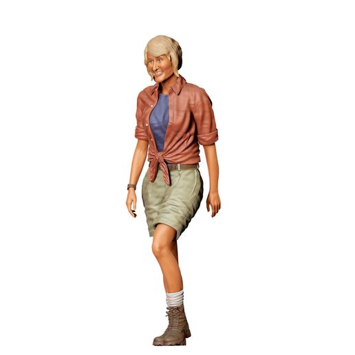 🎬 N2 Jurassic Park Ellie Sattler Laura Dern・ STL File for 3D