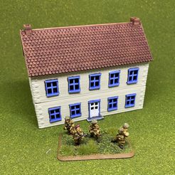 IMG_3916.jpeg Fichier STL Maison française à 2 étages 1 - Flames of War 15mm Scale・Objet pour impression 3D à télécharger