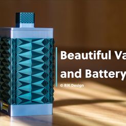 Thumb_BatteryVase.jpg Free STL file Beautiful Battery Vase & Storage・3D printable object to download