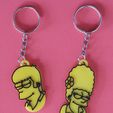 Marge-y-Homero-jovenes.jpg Simpsons Keychains - Marge and Homer Young