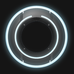 Tron-Disc-BG.png STL file Tron Legacy Identity Disc Proffieboard・3D printer design to download