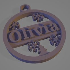 olivia.jpg Christmas ornament First name Olivia