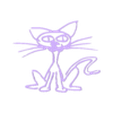 Shocky.stl Shocky die Katze Wandkunst