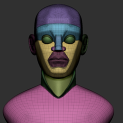 1.png OBJ file MALE STYLIZED HEAD BASE MODEL・3D printing model to download