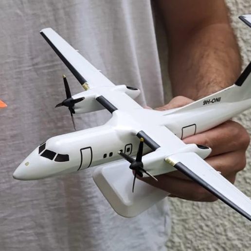 ✈️ DASH-8・Archivo 3D para Impresión 3D・Cults