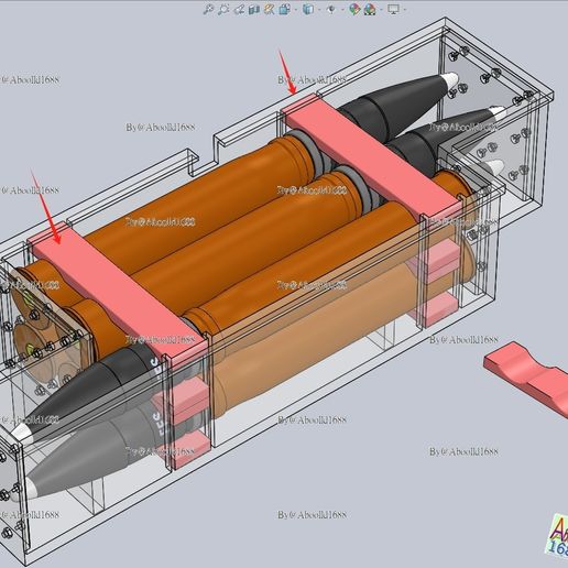 A3-1.jpg Tiger Tank Ammo Bracket.(STL-35)
