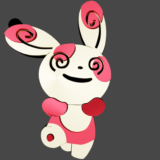keychain spinda/spinda keychain 3D model