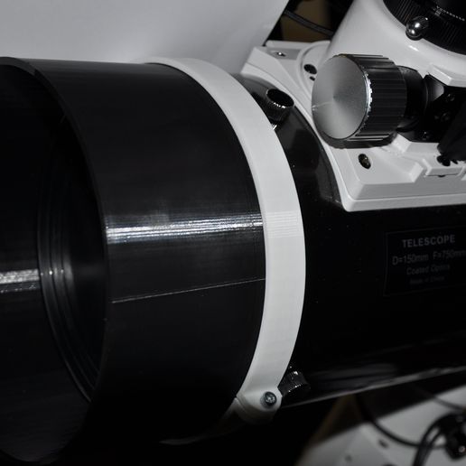 STL file Dew Shield and Clamp for the Telescope 150PDS Skywatcher・3D