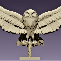 2022-01-11.png Download OBJ file Owl • Template to 3D print, EleSer