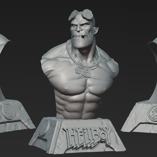 Hellboy Bust 3D model