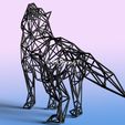 wolf-3.jpg Wolf - Resin print - Wire art