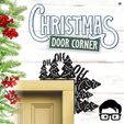 049a.jpg 🎅 Christmas door corners vol. 5 💸 Multipack of 8 models 💸 (santa, decoration, decorative, home, wall decoration, winter) - by AM-MEDIA