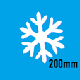 200mm.png Набор простых и гигантских подвесных снежинок