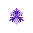 Sapin_V4-b.stl 2 colors Christmas trees with snowflake profile