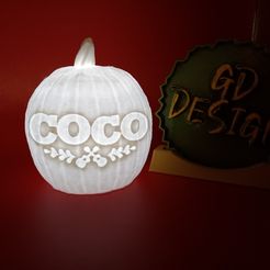 IMG_20230919_132147113.jpg STL file Coco HALLOWEEN PUMPKIN LIGHT・3D printable design to download