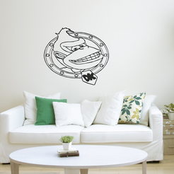Untitled.png STL file Donkey Kong DK - Wall Art Decor・3D printable model to download