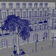 Paris_Town_01_Wireframe_03.jpg OBJ file Paris neighborhood // Metro station・3D printable model to download