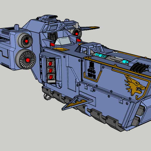 🐺 wolf ship・Free STL File for ・Cults