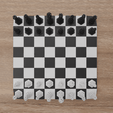 untitled11-min.png Chess Set Modern, 3D STL File for Chess Pieces, Chess Model, Digital Download, 3D Printer Chess Model, Game, Home Decor, 3d Printer Chess