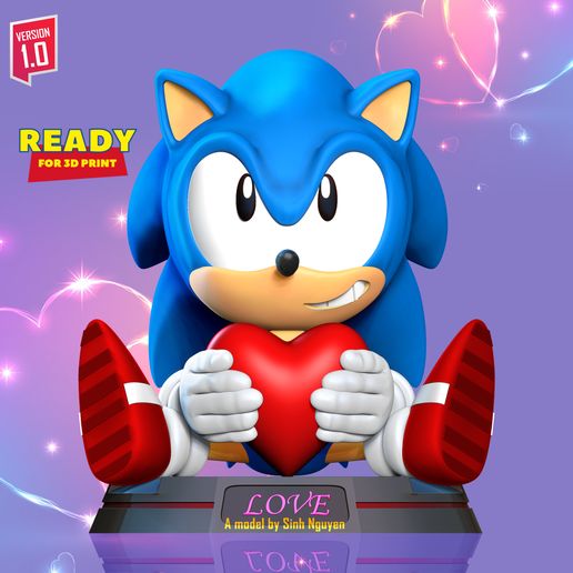 Sonic_Valentine.jpg Sonic with Valentine's Day