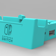 Dock-Front-Ren.png Nintendo Switch Dock Animal Crossing New Horizons Edition 3D Printable Model Fan-Art