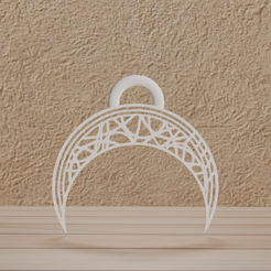 0001.png Fichier : Le pendentif Lune au format numérique STL