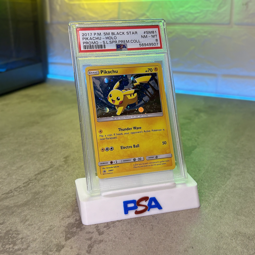 PSA GRADED CARD STAND 3D File for 3D printingCults