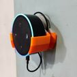 Thigiverse_Photo_2.jpeg Wall Mount - Echo Dot Generation 2 - With cable tuck