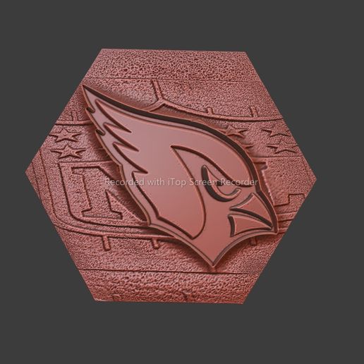 Football NFL Wall Deco Cardinals 3D model