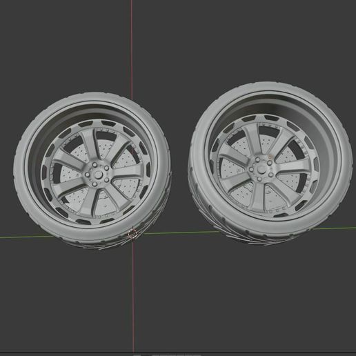 e1.JPG Conjunto de rodas VST Street - Dianteiras e traseiras com pneus para diecast e RC
