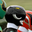 LADO.png Power mighty morphin helmet black - Ranger Black