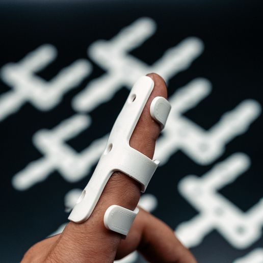 Immobilization splint for finger (All sizes 50mm-90mm)・ STL File for ・Cults