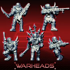 WARBAND1BB.jpg Fichier 3D Bande de renégats perfides ! (5 modèles - 80 bits) - Ils ne connaissent pas la loyauté !・Plan à imprimer en 3D à télécharger