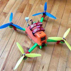 IMG_1122.jpeg Free STL file Drone SRX (only zip ties!) English Available!・3D printing model to download