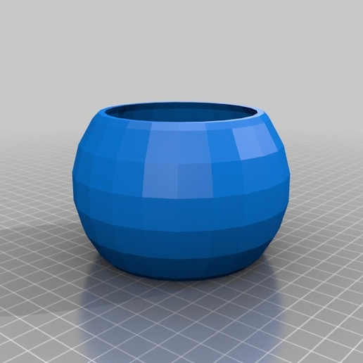 My Customized parametric spheroid pot - 3D model önizlemesi
